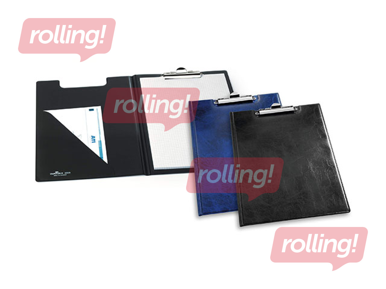 Mape planšete ar vāku Durable, A4, melna