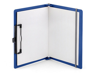 Clipboard folder with cover SAX, blue, A4