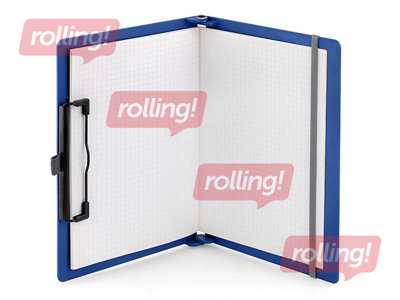Clipboard folder with cover SAX, blue, A4