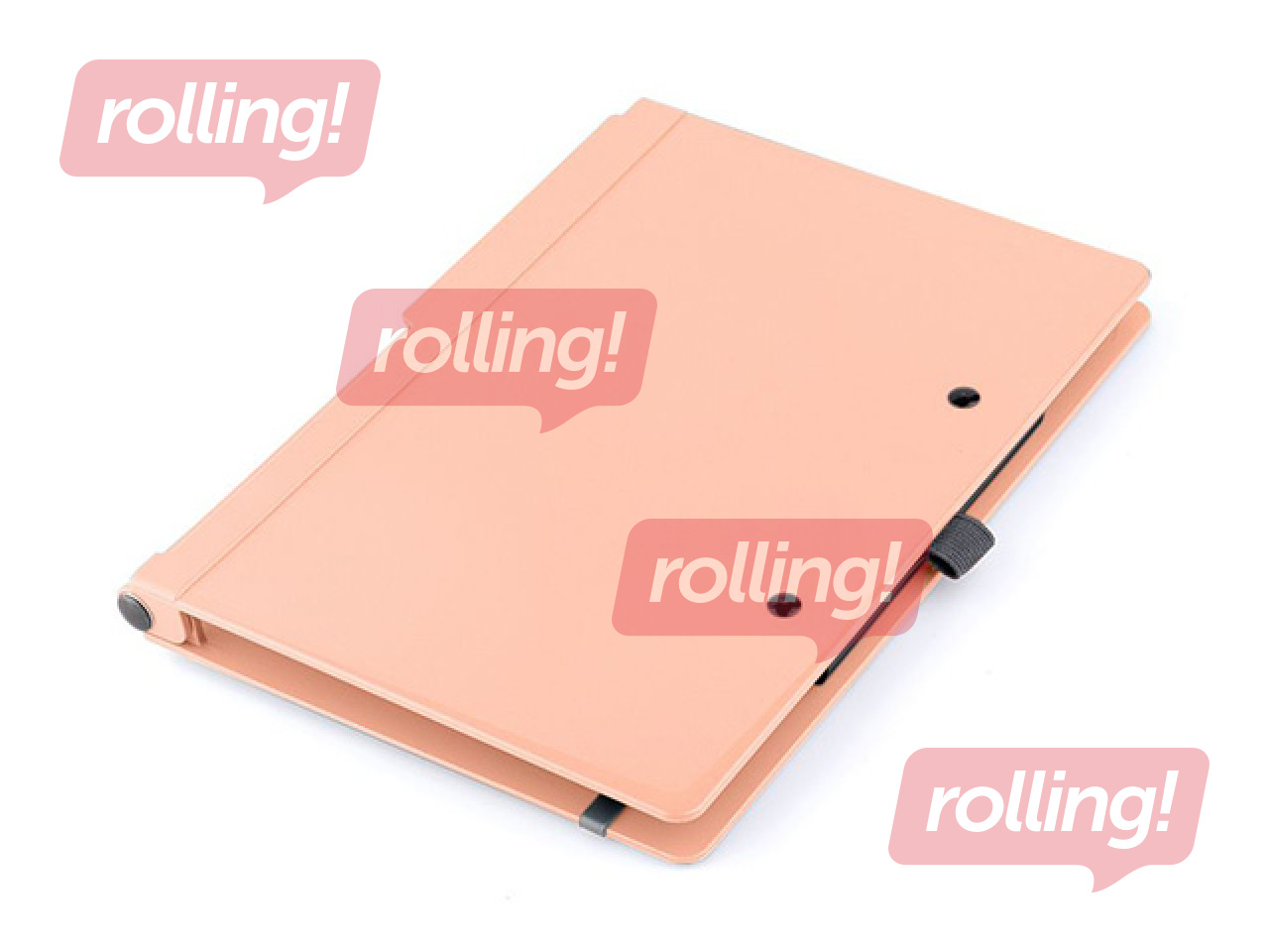 Clipboard folder with cover SAX, salmon colour, A4