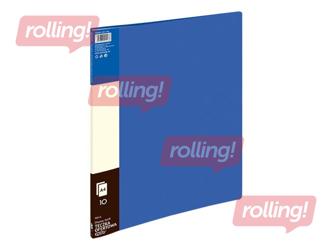 Mape ar 10 kabatiņām Grand, A4, zila