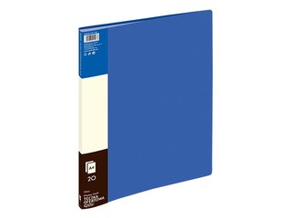 Folder with 20 pockets Grand, A4, blue