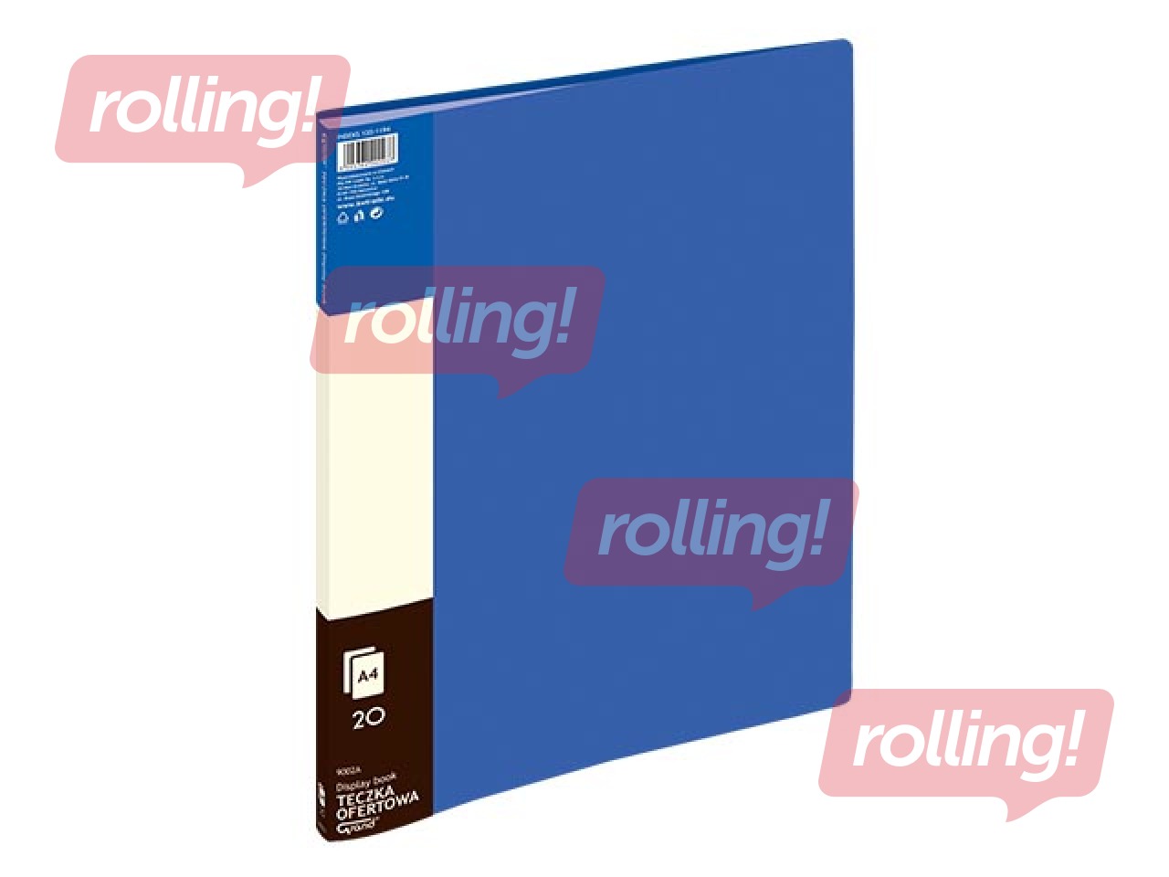 Mape ar 20 kabatiņām Grand, A4, zila