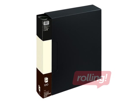 Mape futlārī ar 100 kabatiņām Grand, A4, melna