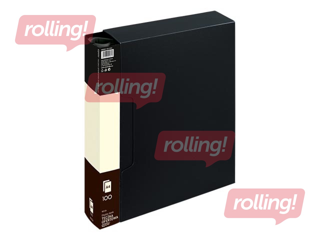 Mape futlārī ar 100 kabatiņām Grand, A4, melna