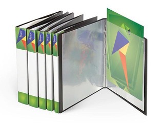 Папка с 10 карманами Forpus, A4, черный