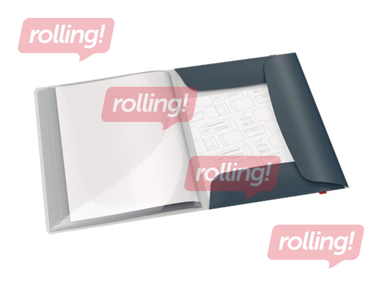 Mape ar 20 kabatiņām Leitz Cosy, A4, pelēka