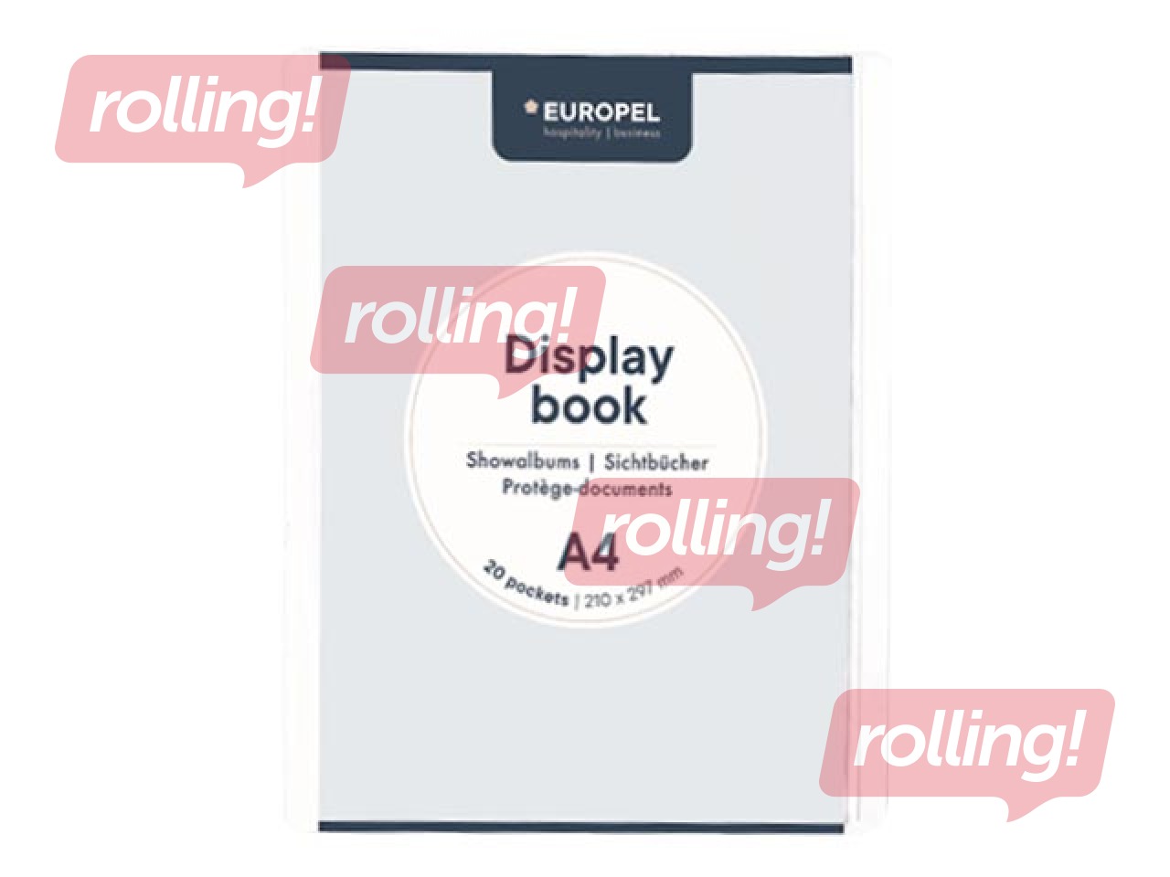 Folder with 20 pockets Europel, A4, white