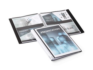 Display book Duralook plus, A4, 20 pockets, black