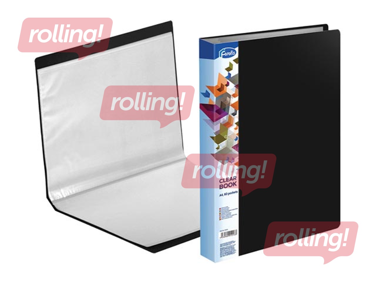 Folder Forofis with 60 pockets, A4, black