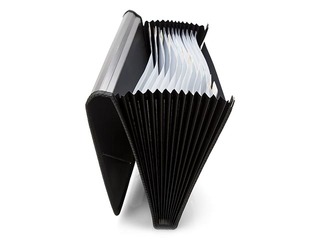 Mape - kartotēka ar 12 nodalījumiem Office Point, A4, melna