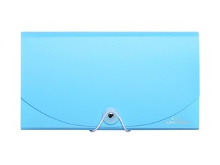 Expanding file Concorde, DL, 13 pockets, pastel blue