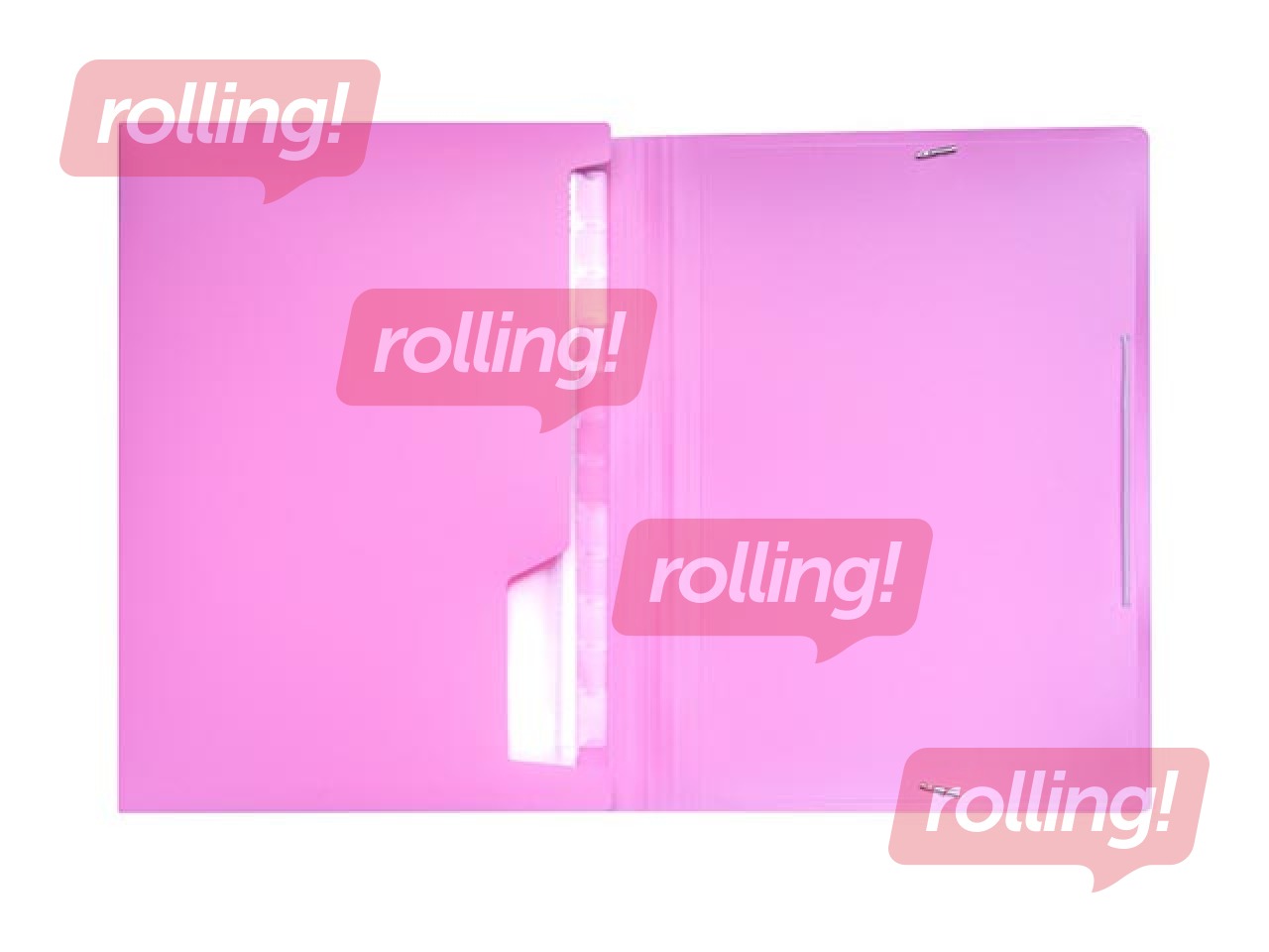 Expanding file Concorde, A4, 13 pockets, pastel pink