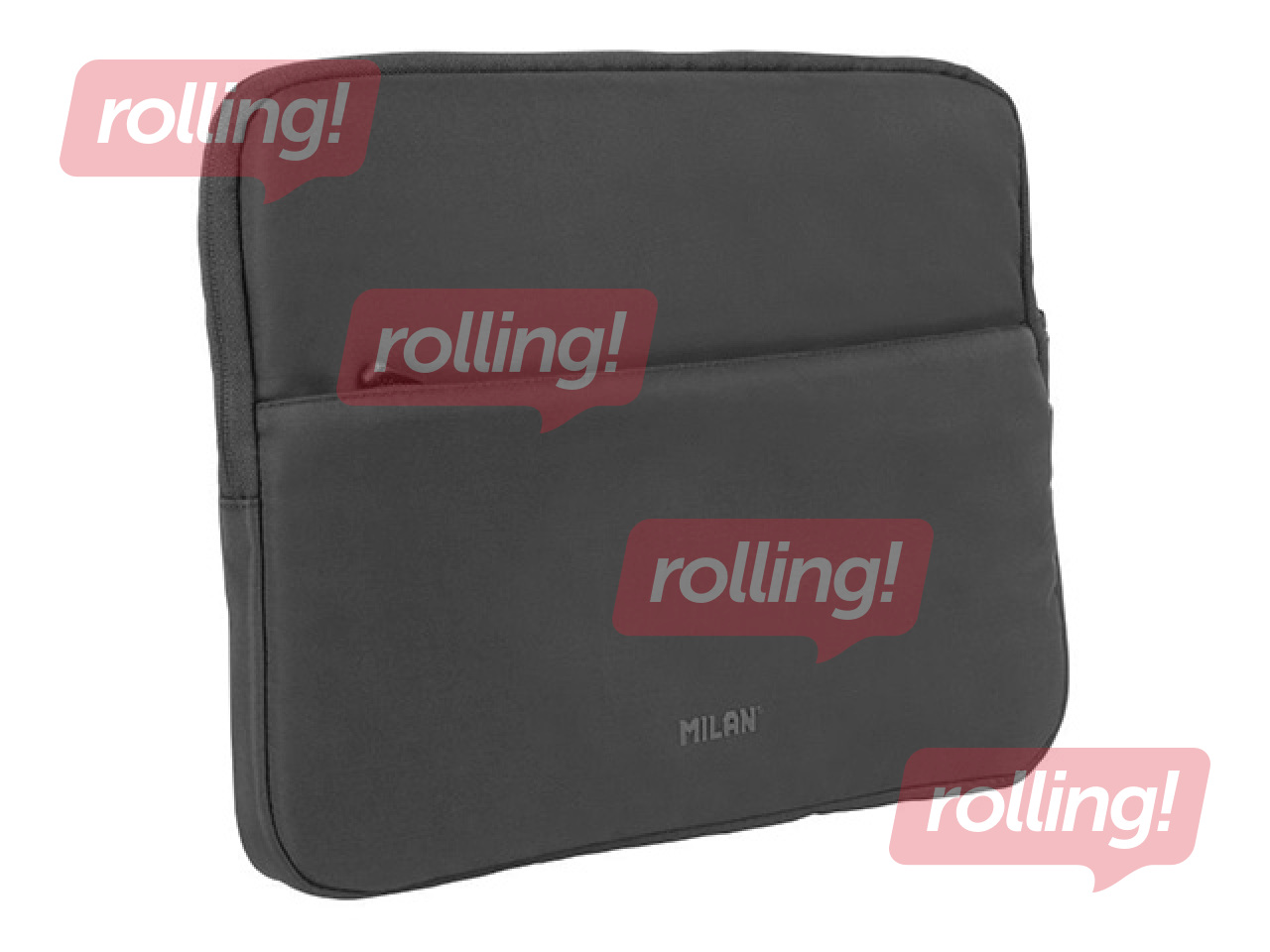 Сумка для портативного компьютера Milan, Shadow series, на молнии, чёрная