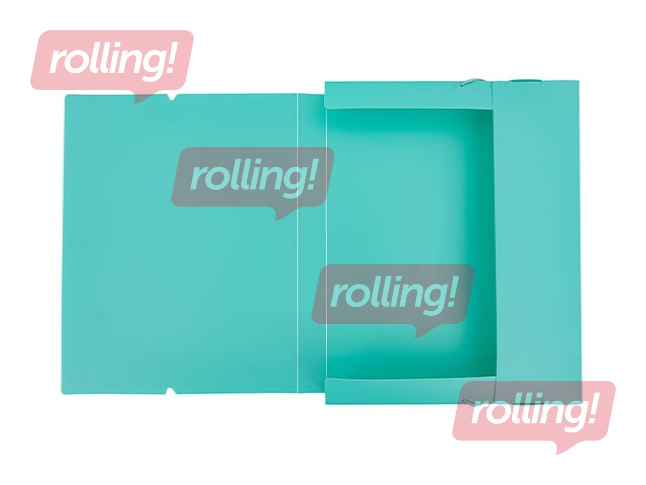 Folder-box Astra, with 3 tabs and rubber bands, A4, pastel colors
