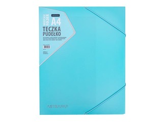 Folder-box Astra, with 3 tabs and rubber bands, A4, pastel colors
