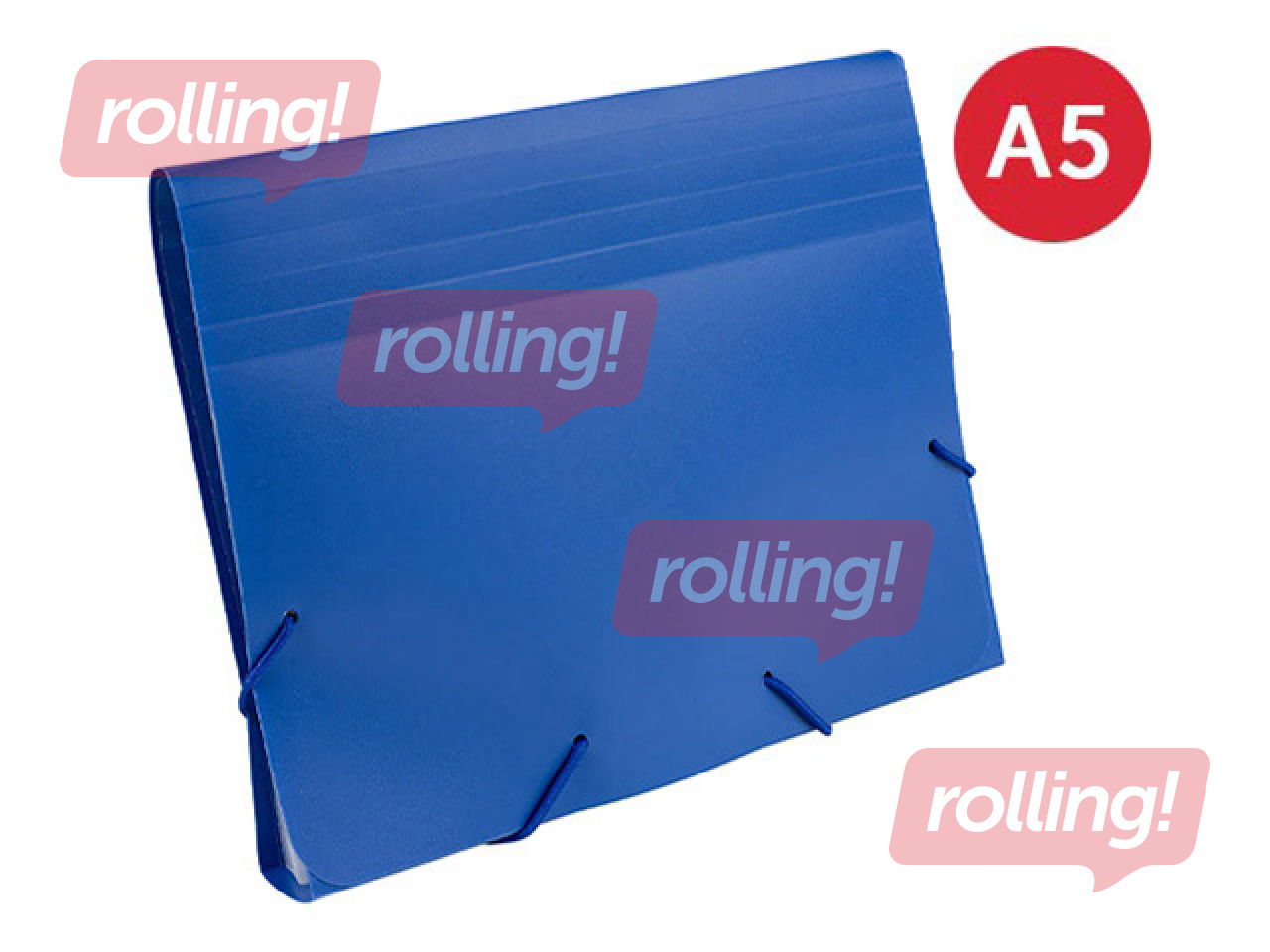 Mape - kartotēka Grand, 12 nodalījumi, zila, A5