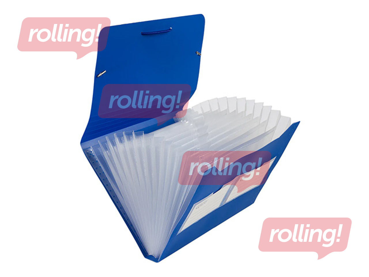 Mape - kartotēka Grand, 12 nodalījumi, zila, A5