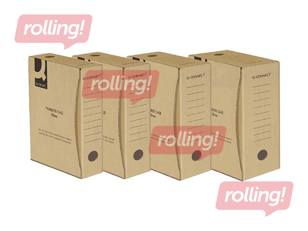 Arhīva kaste, A4, 8 cm, kartona, brūna