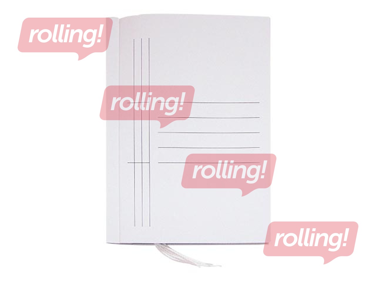 Папка архивная на завязках SM·LT, A4, картонная, белая