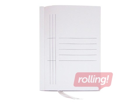 Vāki arhivēšanai ar auklām SM·LT, A4, kartona, balti