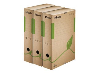 Arhīva kaste Esselte Eco, A4, 8 cm, kartona, brūna