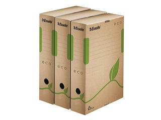 Архивная коробка Esselte, A4, 8 см, картонная, коричневая