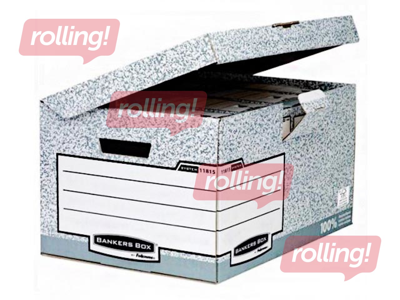 Arhīva kaste Fellowes 378x293x545mm, kartona