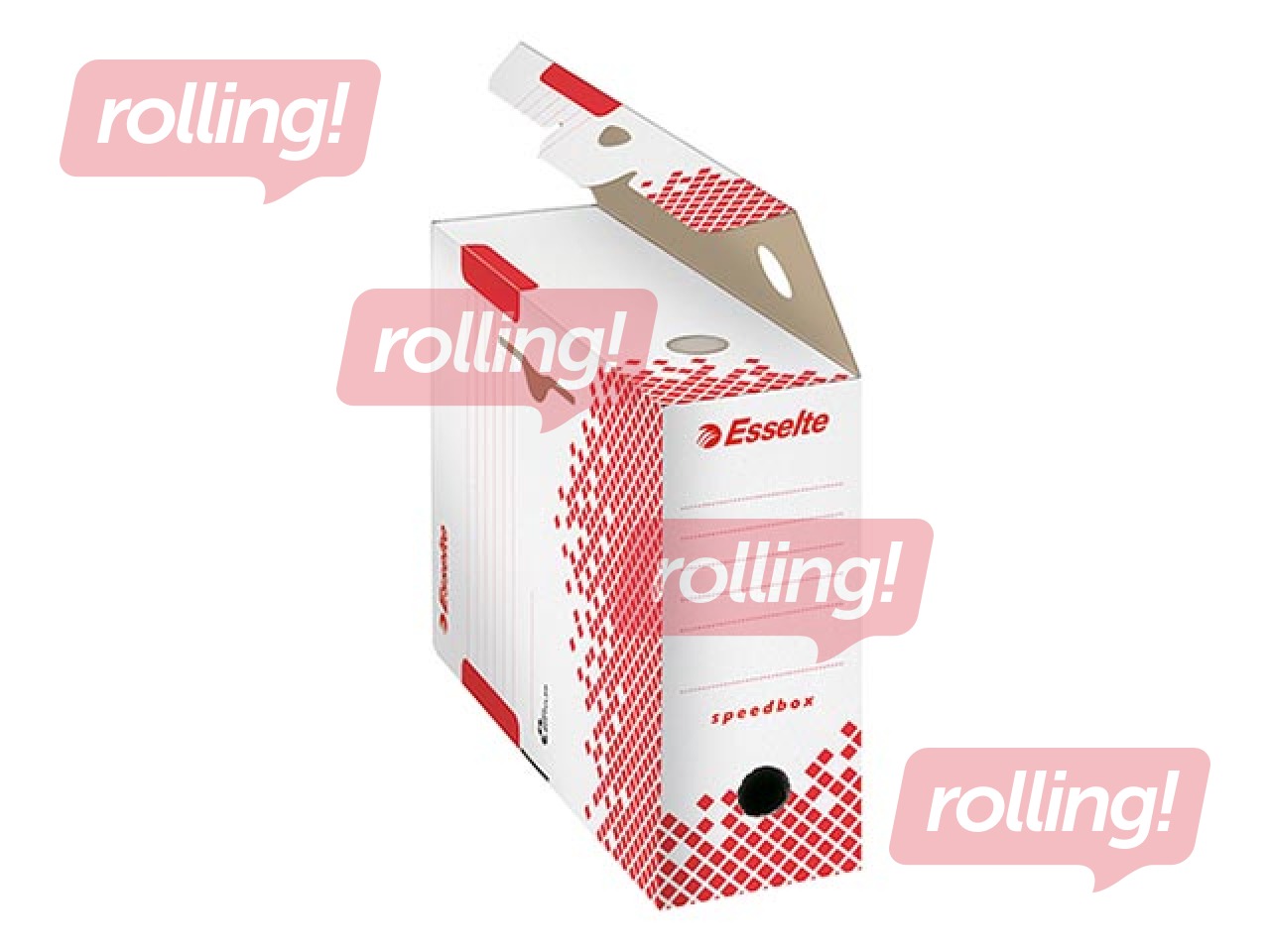 Arhīva kaste Esselte Speedbox, A4, 10 cm, kartona, balta