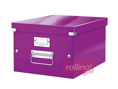 Uzglabāšanas kaste Leitz, Click & Store, A4, violeta