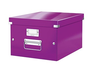 Uzglabāšanas kaste Leitz, Click & Store, A4, violeta