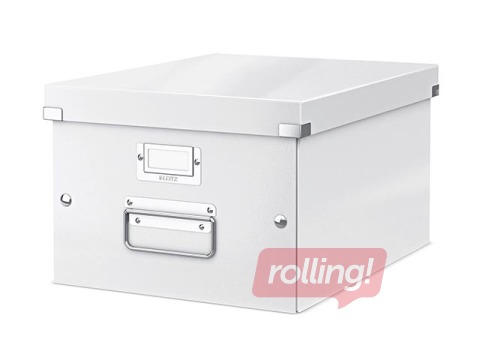 Uzglabāšanas kaste Leitz, Click & Store, A4, balta