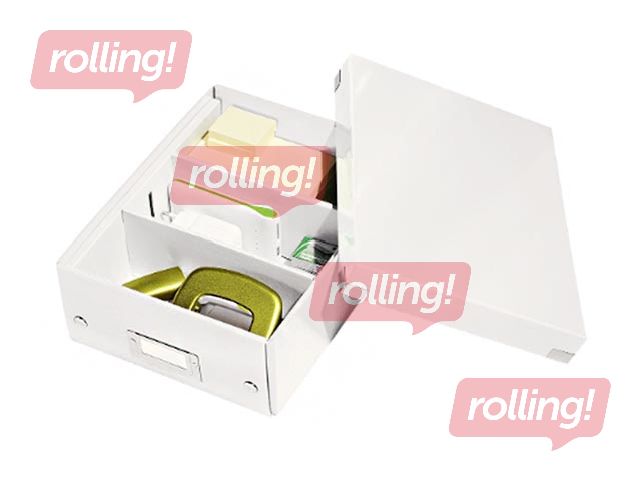 Storage and transportation box Leitz, Click & Store, small, white