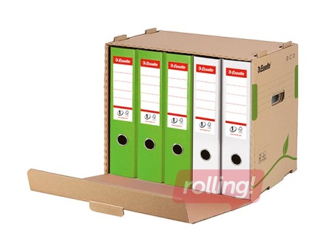 Архивный ящик для папок Esselte Eco для регистров, открывающийся спереди, картон, коричневый