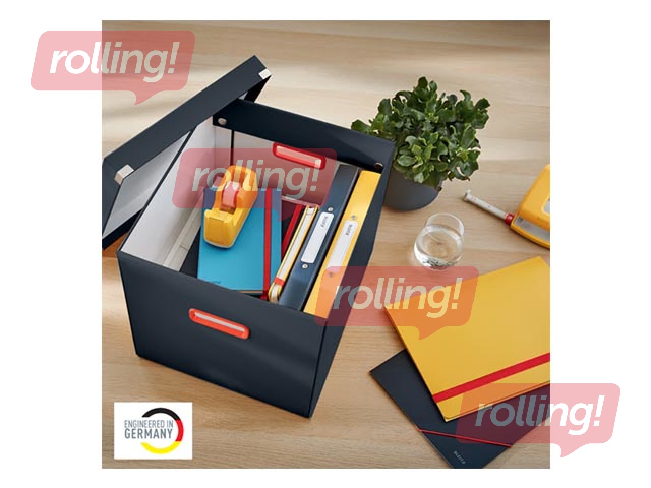 Uzglabāšanas kaste Leitz Cosy Cube L, pelēka