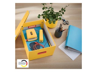 Uzglabāšanas kaste Leitz Cosy Click & Store, A4, dzeltena