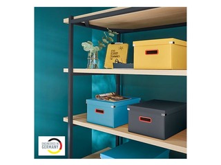 Uzglabāšanas kaste Leitz Cosy Click & Store, A4, pelēka