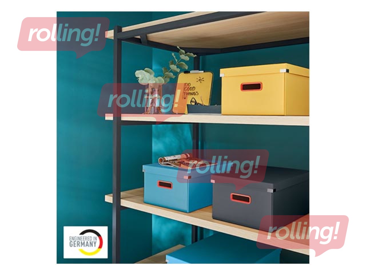 Uzglabāšanas kaste Leitz Cosy Click & Store, A4, pelēka