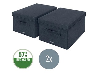 Hoiukast Leitz Fabric, A4, hall, 2 tk.