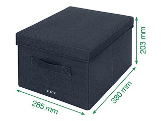 Storage Box Leitz Fabric, A4, grey, 2 pcs.