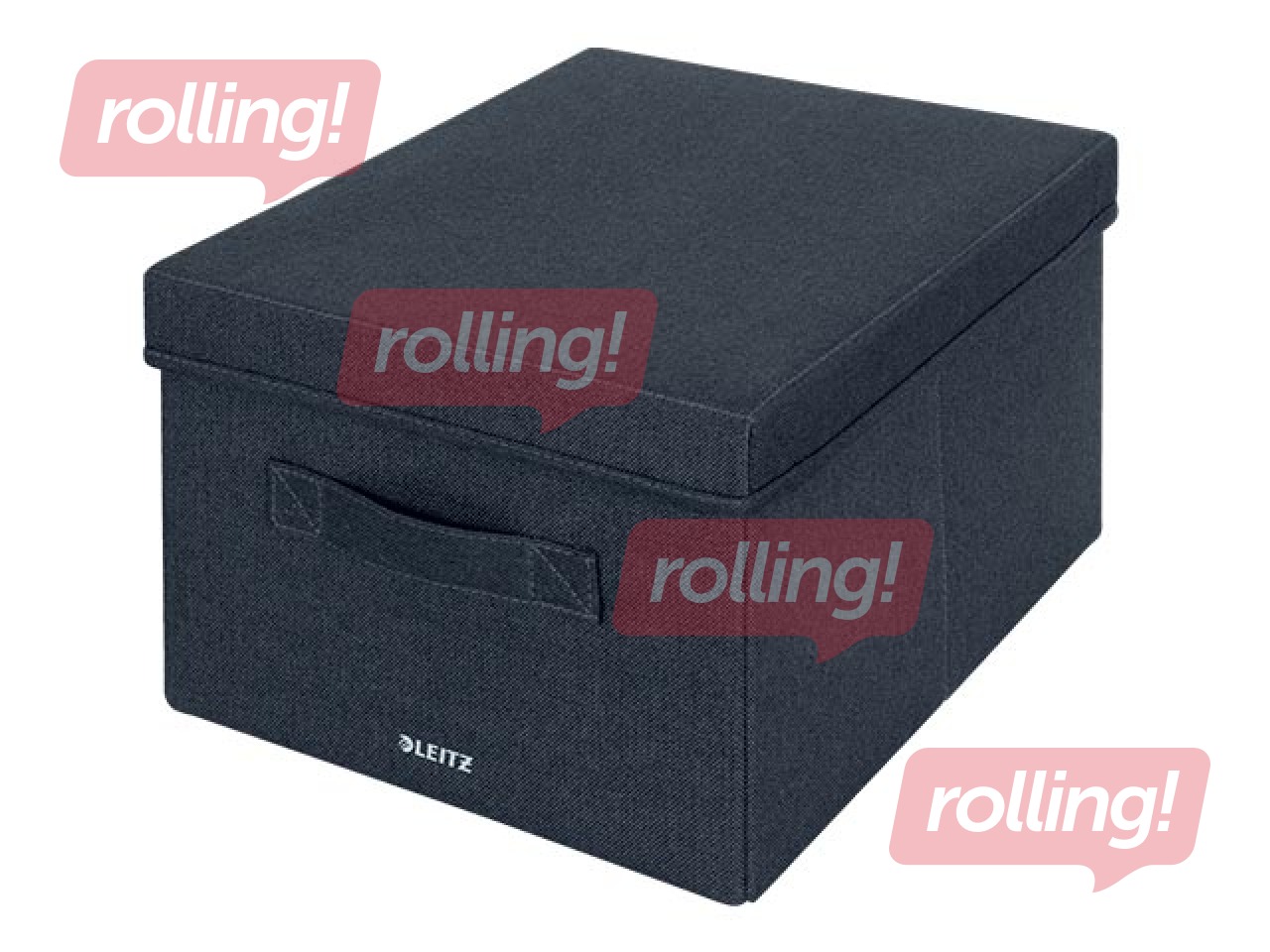 Uzglabāšanas kastes Leitz Fabric, A4, pelēkas, 2 gab.