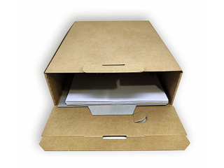 Архивная коробка SM·LT 335x250x82мм, картонная, коричневая