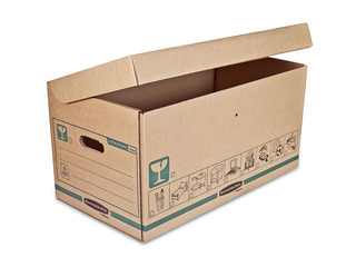 Arhīva kaste ar vāku Fellowes Extra Strong L, 325x300x605mm, brūna