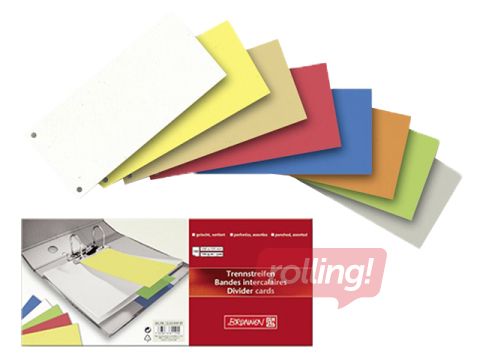 Starplapas, kartona, 10.5x24 cm, 100 gab., dažādas krāsas