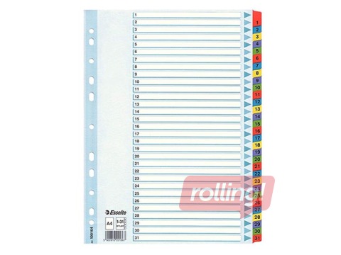 Разделитель документов Esselte 1-31, A4, картонный