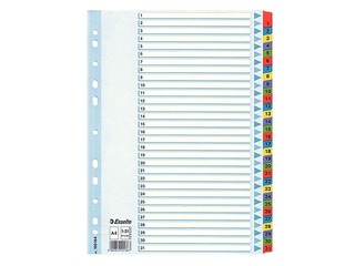 Разделитель документов Esselte 1-31, A4, картонный