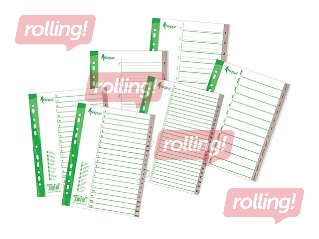 Vahelehed Forpus, 1-12, A4, PP, hall