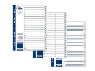 Dokumentu sadalītājs Forpus, A-Z, A4, PP, pelēks