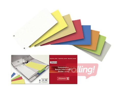 Starplapas Brunnen, kartona, baltas, 10.5x24cm, 100 gab.