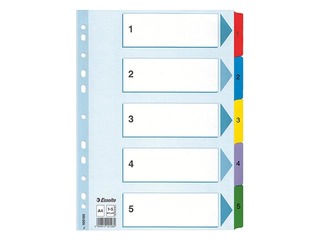 Dokumentu sadalītājs Esselte 1-5, A4, kartona